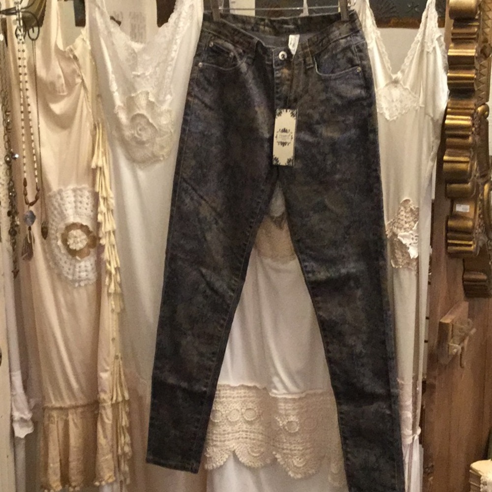 FLORAL JEANS TEMPO PARIS S,M,L,XL